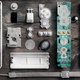 Illustration for article titled Deconstructed Gaming Controllers Reveal Gorgeous Old School Guts